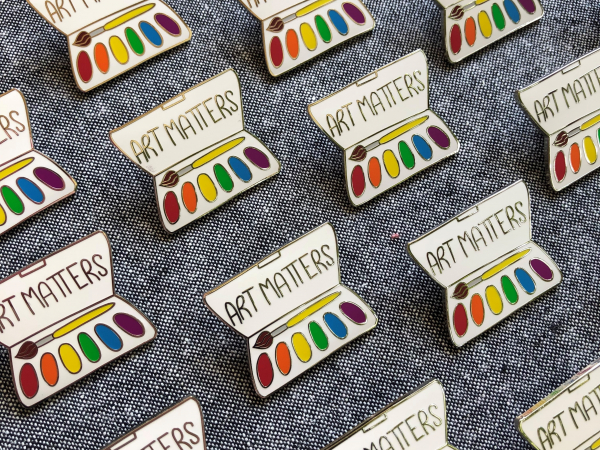 Art Matters hard enamel pin