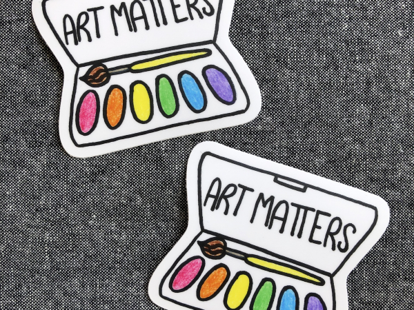 Art Matters vinyl sticker