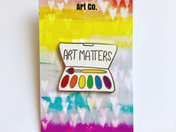 Art Matters hard enamel pin