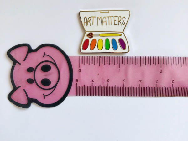 Art Matters hard enamel pin
