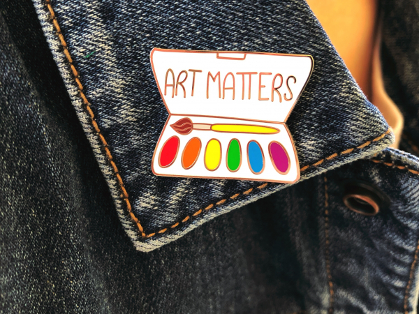 Art Matters hard enamel pin