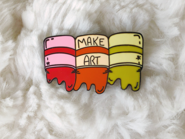 Enamel Pin {Make Art - Hot Colors}