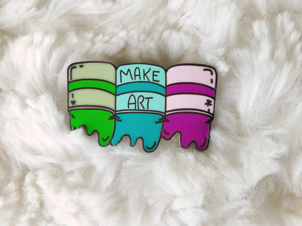 Enamel Pin {Make Art - Cold Colors}