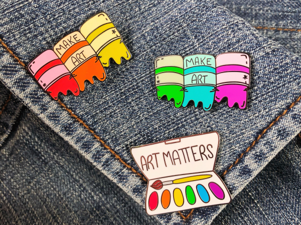 Enamel Pin {Make Art - Hot Colors}