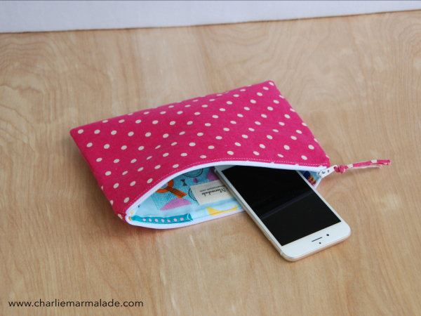 Essentials Pouch {Pink Polka Dot}