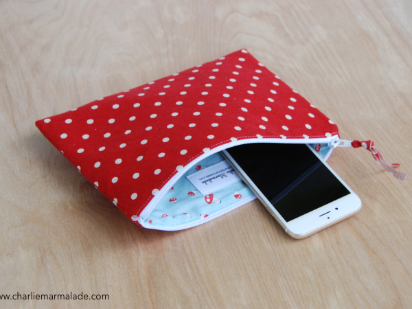 Essentials Pouch {Red Polka Dot}