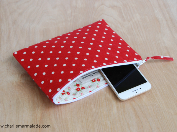 Essentials Pouch {Red Polka Dot}