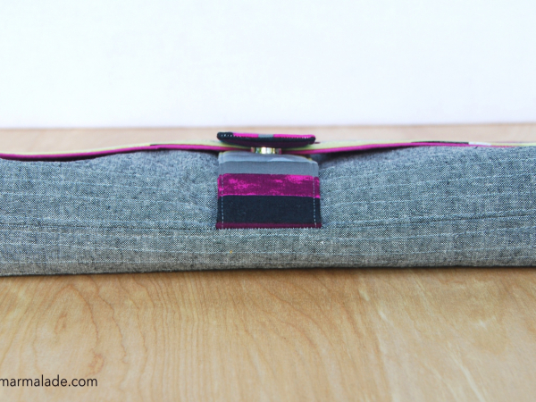 Charlie Clutch {Graffiti} contrast stitching on bottom
