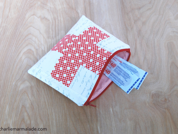 First Aid Pouch {Circle Dots}