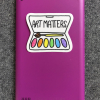 Image of Art Matters sticker Art Matters vinyl sticker on tablet
