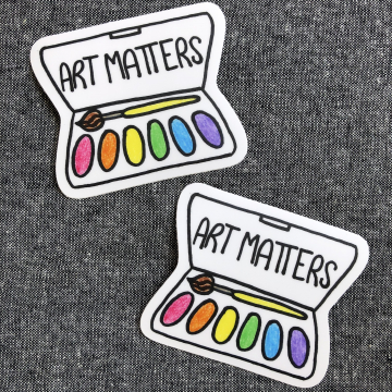 Image of Art Matters sticker Art Matters vinyl sticker