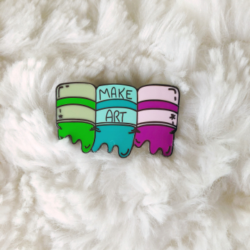 Enamel Pin {Make Art - Cold Colors} Enamel Pin {Make Art - Cold Colors}