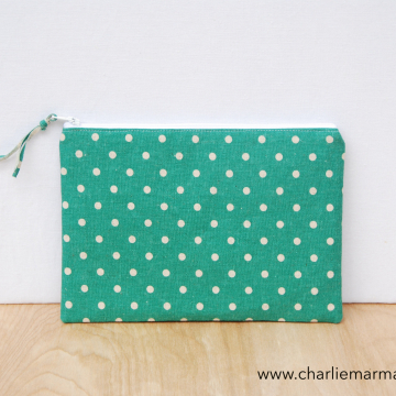 Essentials Pouch {Teal Polka Dot} Essentials Pouch {Teal Polka Dot}