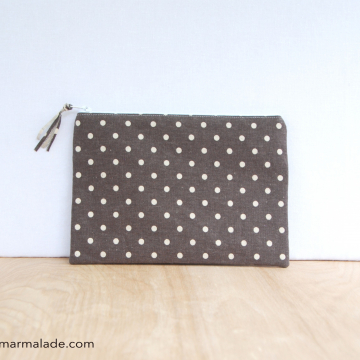 Essentials Pouch {Smoke Polka Dot} Essentials Pouch {Smoke Polka Dot}