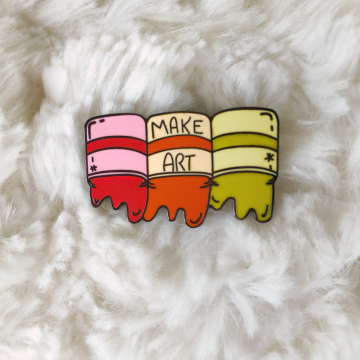 Enamel Pin {Make Art - Hot Colors}